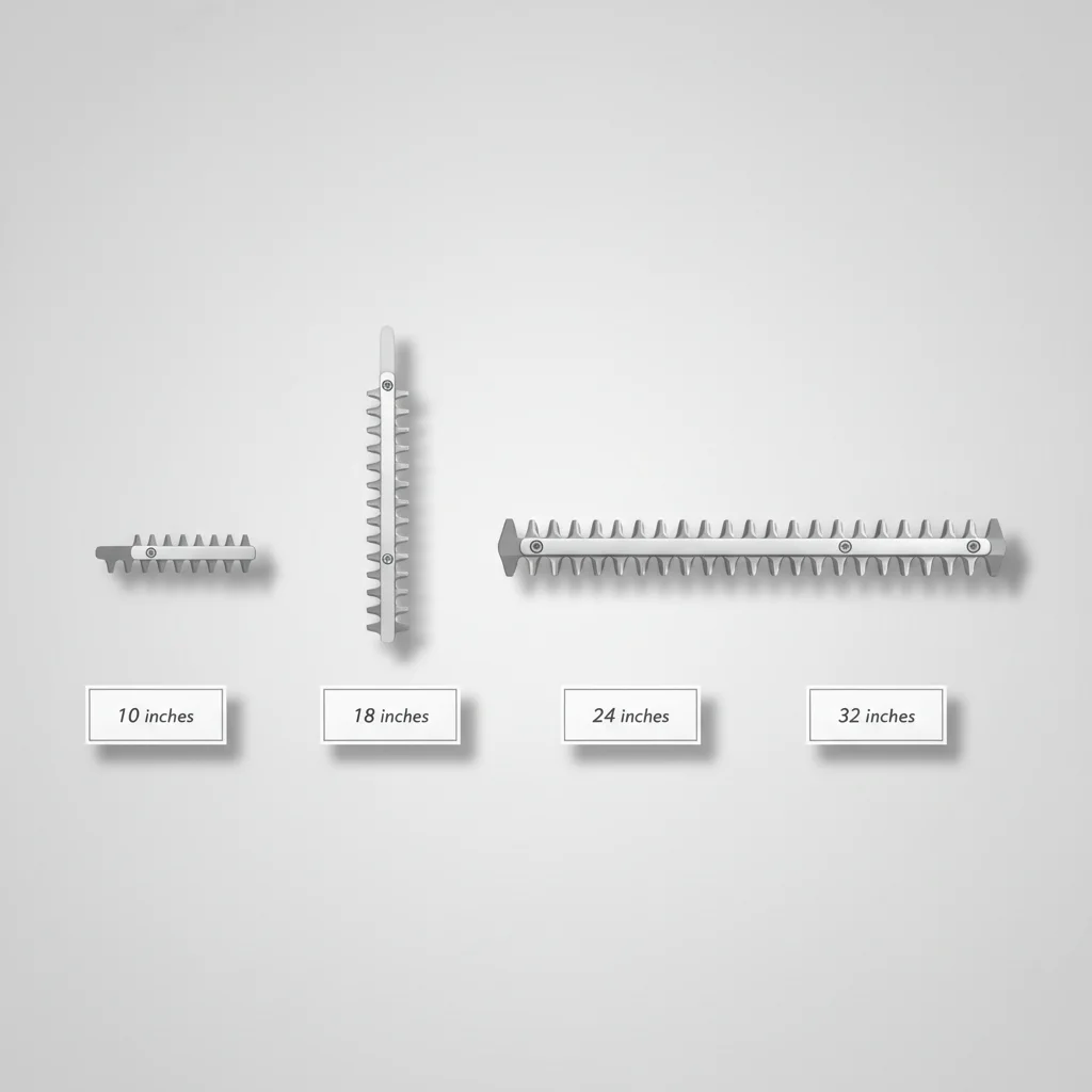 hedge trimmer blade length